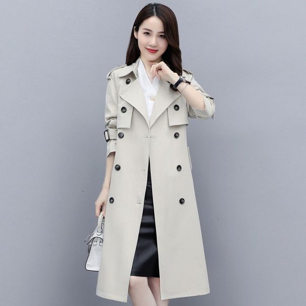 2021 new spring autumn style female elegant double breasted classic long trench chic mujer traf coat sjw7, Black;brown
2021 new spring autumn style female elegant double breasted classic long trench chic mujer traf coat sjw7, Black;brown
