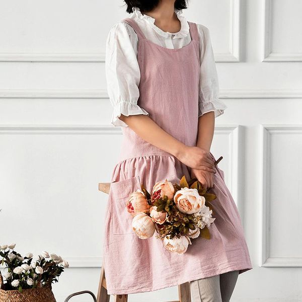 aprons kitchen cotton linen apron korean style baking cooking waist home female fashion antifouling vest-style work overalls apro
aprons kitchen cotton linen apron korean style baking cooking waist home female fashion antifouling vest-style work overalls apro