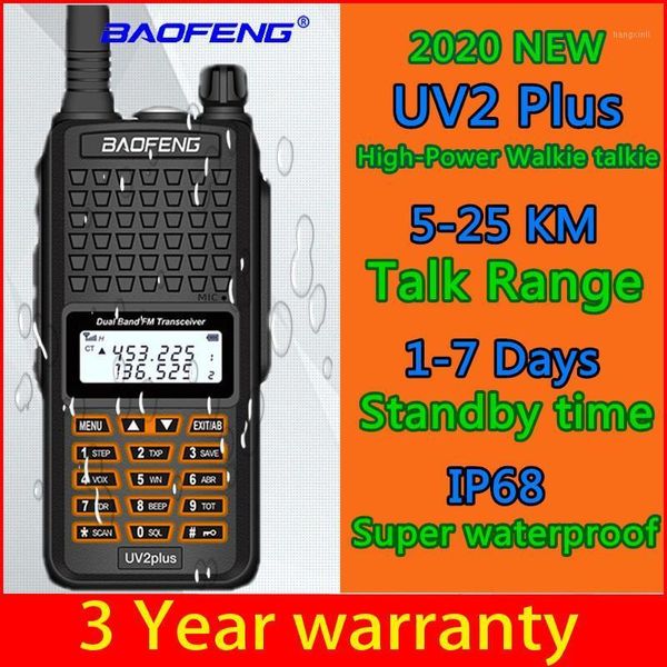 2020 new baofeng uv2plus walkie-talkie walkie talkie vhf vhf ham radio long distance 25km two uhf: 400-520 mhz1
2020 new baofeng uv2plus walkie-talkie walkie talkie vhf vhf ham radio long distance 25km two uhf: 400-520 mhz1