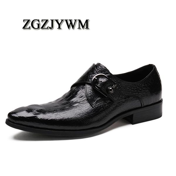 zgzjywm fashion spring/autumn luxury crocodile pattern genuine leather buckle pointed toe dress business oxfords shoes for men, Black
zgzjywm fashion spring/autumn luxury crocodile pattern genuine leather buckle pointed toe dress business oxfords shoes for men, Black