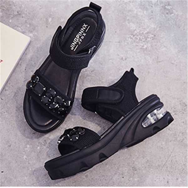 sandal women thick sole summer fahinal beach and sandals lady new leather diamond black shoes 1010
sandal women thick sole summer fahinal beach and sandals lady new leather diamond black shoes 1010