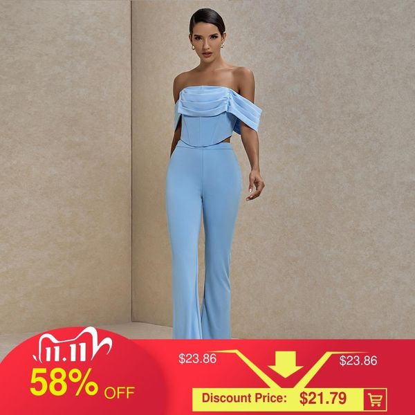 deer lady 2 piece set women summer 2020 blue crop bodycon high waist pants long wide leg pants set club party c1103, Gray
deer lady 2 piece set women summer 2020 blue crop bodycon high waist pants long wide leg pants set club party c1103, Gray
