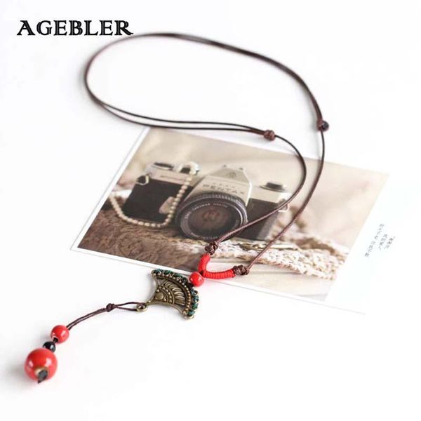 pendant necklaces unique ethnic long rope vintage ceramic necklace bronze creative chain simple fashion boho for women, Silver
pendant necklaces unique ethnic long rope vintage ceramic necklace bronze creative chain simple fashion boho for women, Silver