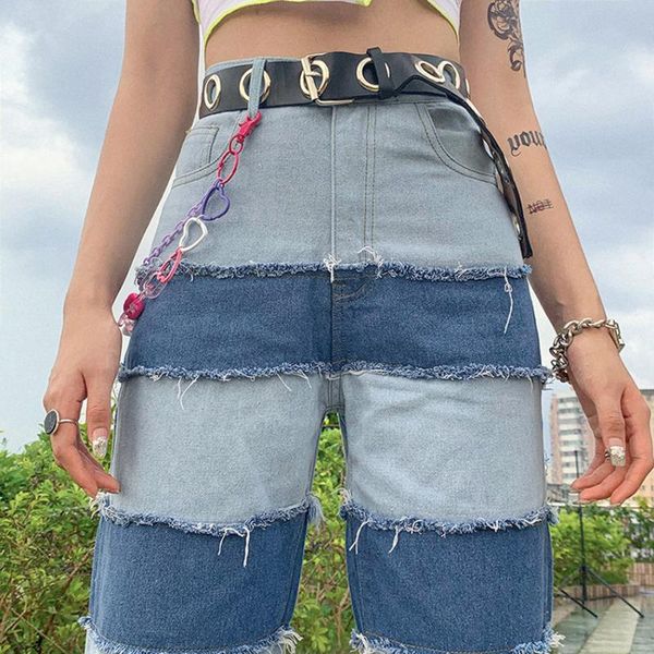 women's jeans summer casual wide-leg straight-leg thin section loose stitching mid-length button 2021 fashion womenswear, Blue
women's jeans summer casual wide-leg straight-leg thin section loose stitching mid-length button 2021 fashion womenswear, Blue