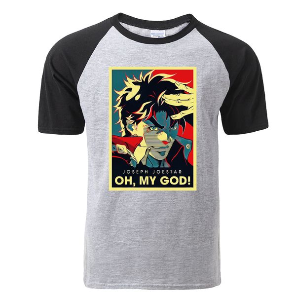 sport jojo bizarre adventure vintage joestar joseph oh my god letter t-shirt fashion men's cotton casual t shirt hip hop streetwear
sport jojo bizarre adventure vintage joestar joseph oh my god letter t-shirt fashion men's cotton casual t shirt hip hop streetwear