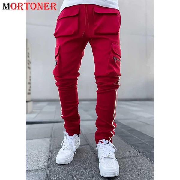 men's pants red cargo sweatpants men 2021 hip hop multi-pocket stretch mens reflective striped night sport dance trousers streetwear, Black
men's pants red cargo sweatpants men 2021 hip hop multi-pocket stretch mens reflective striped night sport dance trousers streetwear, Black