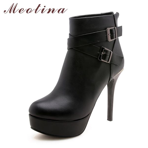meotina женщины boots boots зимняя обувь платформа boots пряжка красная кнопка высокий каблук женские дамы супер на высоком каблуке обувь, Black
meotina женщины boots boots зимняя обувь платформа boots пряжка красная кнопка высокий каблук женские дамы супер на высоком каблуке обувь, Black