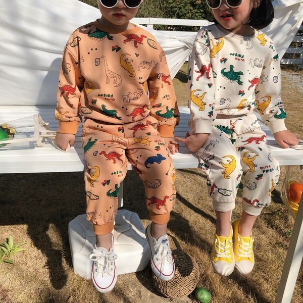boys girls spring autumn cartoon dinosaur printed clothes sets children cotton long sleeve t shirt and pants 2pcs sets lj200916, White
boys girls spring autumn cartoon dinosaur printed clothes sets children cotton long sleeve t shirt and pants 2pcs sets lj200916, White