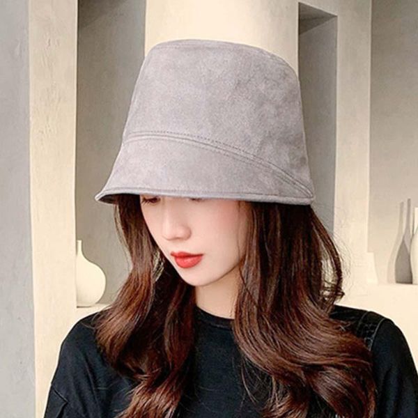 suede bucket hats women caps beach thicken wide brim designer fashion hats soild color summer lady winer keep warm fall sun, Blue;gray
suede bucket hats women caps beach thicken wide brim designer fashion hats soild color summer lady winer keep warm fall sun, Blue;gray