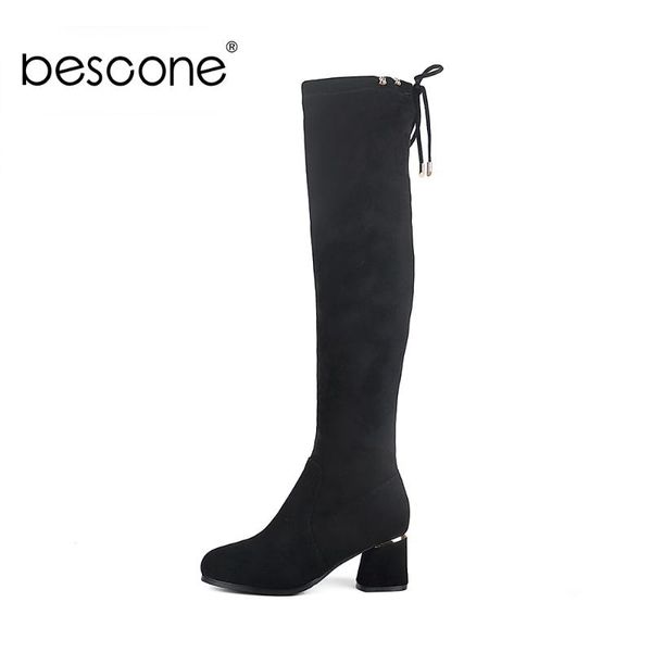 bescone women over the knee boots squre high heel black long boots warm plush lining winter shoes bc842
bescone women over the knee boots squre high heel black long boots warm plush lining winter shoes bc842