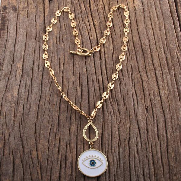 md fashion bohemian jewelry links chain evil eye pendant necklaces women boho necklace gift, Silver
md fashion bohemian jewelry links chain evil eye pendant necklaces women boho necklace gift, Silver