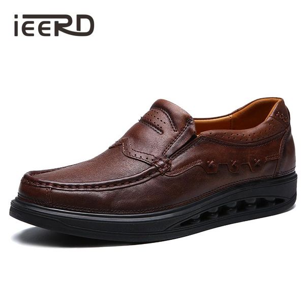 super quality genuine leather shoes men loafers flats dress shoes leather formal height increasing platform men, Black
super quality genuine leather shoes men loafers flats dress shoes leather formal height increasing platform men, Black