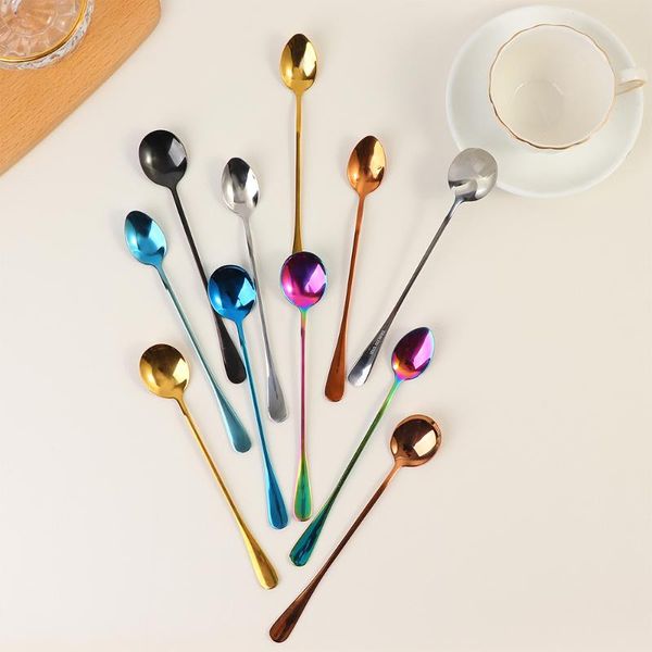 home practical creative plating stainless steel coffee spoon long handle spoons kitchen tableware gadget
home practical creative plating stainless steel coffee spoon long handle spoons kitchen tableware gadget