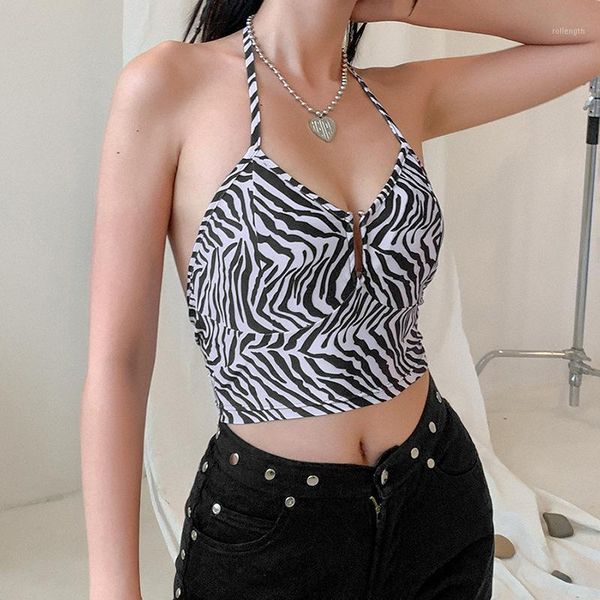 vintage halter backless summer cropped e-girl zebra printing deep v collar sleeveless bralette chic y2k party 1, White
vintage halter backless summer cropped e-girl zebra printing deep v collar sleeveless bralette chic y2k party 1, White