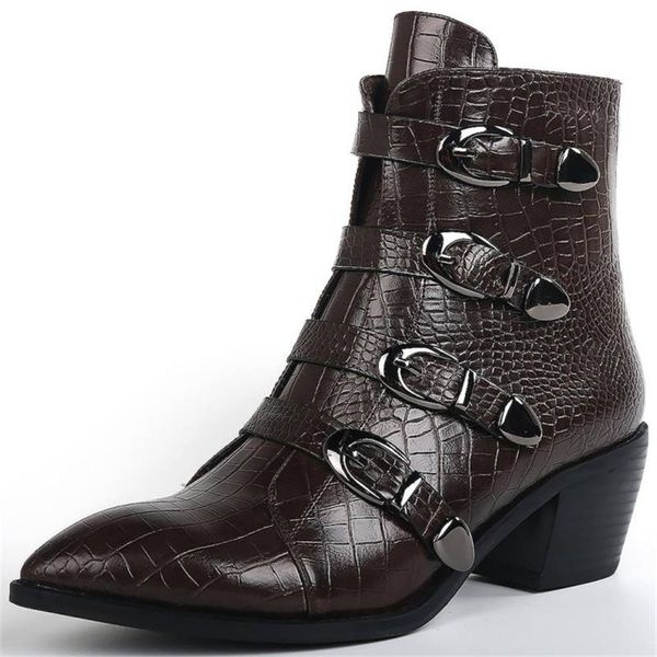 2020 New Fashion Cowgirl Boots Buckle Women Shoes Western Cowboy Ankle Boots Pointed Toe PU Leather Black Shoes Woman Heel
2020 New Fashion Cowgirl Boots Buckle Women Shoes Western Cowboy Ankle Boots Pointed Toe PU Leather Black Shoes Woman Heel