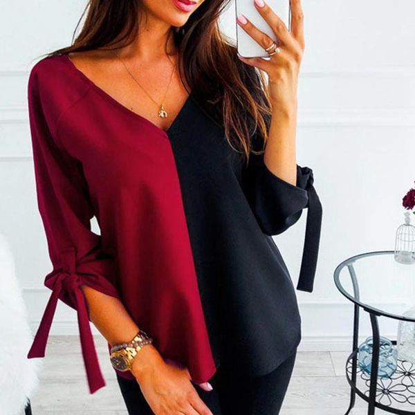 patchwork color v neck emininas women shirts solid color chiffon long sleeve fashion shirt lady temperament casual shirts1, White
patchwork color v neck emininas women shirts solid color chiffon long sleeve fashion shirt lady temperament casual shirts1, White