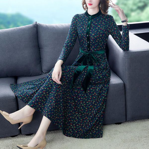 autumn winter female 3xl plus size long sleeve maxi dress 2020 vintage print midi dresses elegant women bodycon party vestidos, Black;gray
autumn winter female 3xl plus size long sleeve maxi dress 2020 vintage print midi dresses elegant women bodycon party vestidos, Black;gray