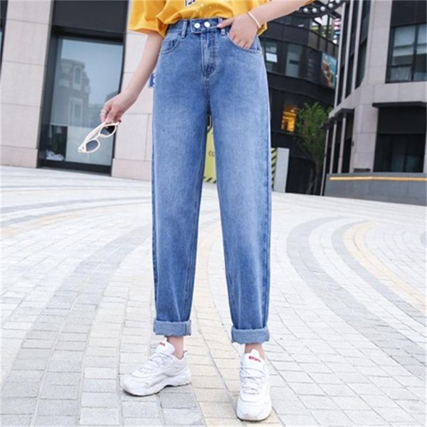 2020 ladies 2020 new high waist high jeans loose long elastic waist harem pants, Blue
2020 ladies 2020 new high waist high jeans loose long elastic waist harem pants, Blue