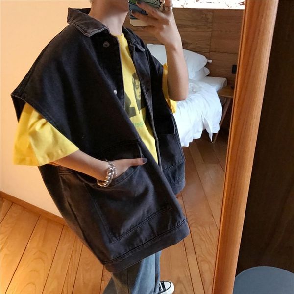 korean denim in early spring and autumn women's large coat vest vest fat mm casual and versatile loose bf style sleeveless coat kqotw, White;black
korean denim in early spring and autumn women's large coat vest vest fat mm casual and versatile loose bf style sleeveless coat kqotw, White;black