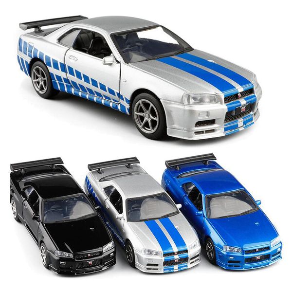 1:36 nissan gt-r r34 sports car alloy model,simulated metal pull back model toys,children's gifts,ing
1:36 nissan gt-r r34 sports car alloy model,simulated metal pull back model toys,children's gifts,ing