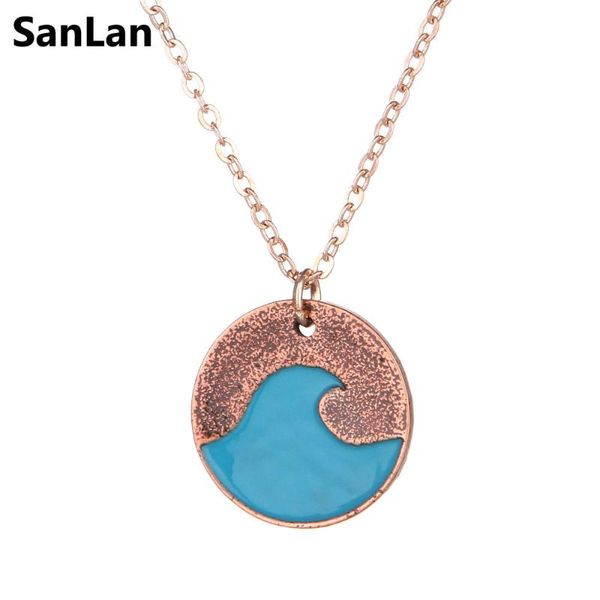 sanlan 1pcs dropshipping textured wave pendant in bronze color nautical jewelry, Silver
sanlan 1pcs dropshipping textured wave pendant in bronze color nautical jewelry, Silver
