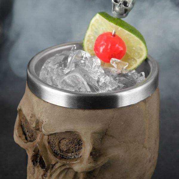 skull horrible 200ml resin stainless ssteel glass gothic beer mug vodka cup whiskey glasses bar drinkware halloween gift
skull horrible 200ml resin stainless ssteel glass gothic beer mug vodka cup whiskey glasses bar drinkware halloween gift