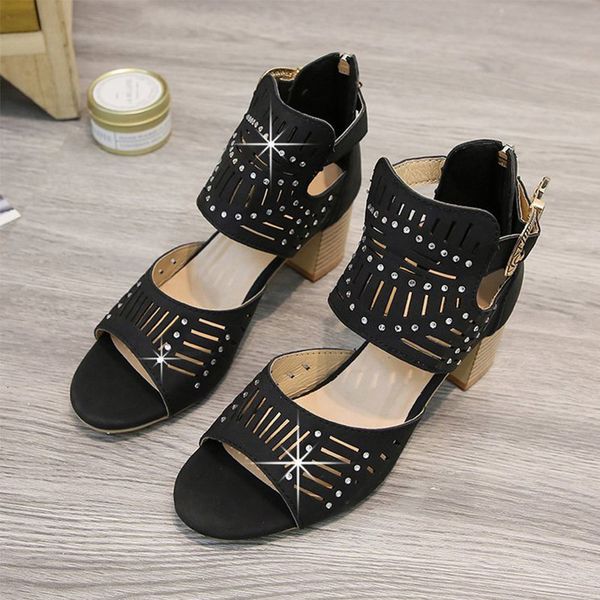 2021 new women buckle strap sandals high heel gladiator fashion shoes woman sandalias mujer summer ladies plus size 1 5fc4, Black
2021 new women buckle strap sandals high heel gladiator fashion shoes woman sandalias mujer summer ladies plus size 1 5fc4, Black