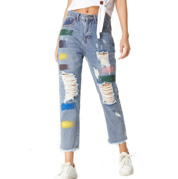 korean brim hole 2021 loosened bf high waist denim straight nine women's pants p bfm6, Black;white
korean brim hole 2021 loosened bf high waist denim straight nine women's pants p bfm6, Black;white