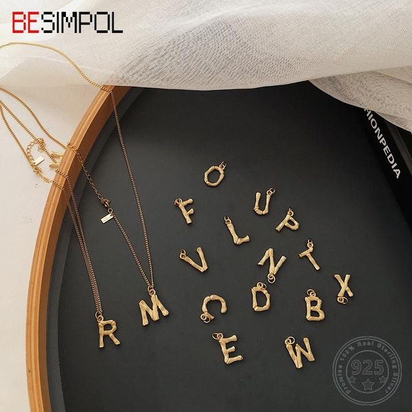 chains besimpol real 925 silver 26 letters necklace female elegant gold letter pendant for women luxury fine jewelry gifts
chains besimpol real 925 silver 26 letters necklace female elegant gold letter pendant for women luxury fine jewelry gifts