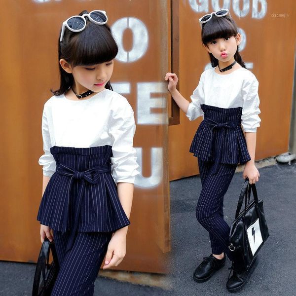 clothing sets kids girls clothes set patchwork shirt dress + striped pants 2pcs children spring & autumn teenage outfits clothes1, White
clothing sets kids girls clothes set patchwork shirt dress + striped pants 2pcs children spring & autumn teenage outfits clothes1, White