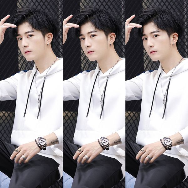 2020 new style hoodie men's autumn fashion pullover brand korean loose casual pullover youth men's g4g3b, Black
2020 new style hoodie men's autumn fashion pullover brand korean loose casual pullover youth men's g4g3b, Black