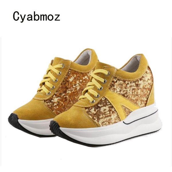 cyabmoz women high heels sneakers height increasing shoes sequins platform woman pumps party shoes tenis feminino zapatos mujer, Black
cyabmoz women high heels sneakers height increasing shoes sequins platform woman pumps party shoes tenis feminino zapatos mujer, Black