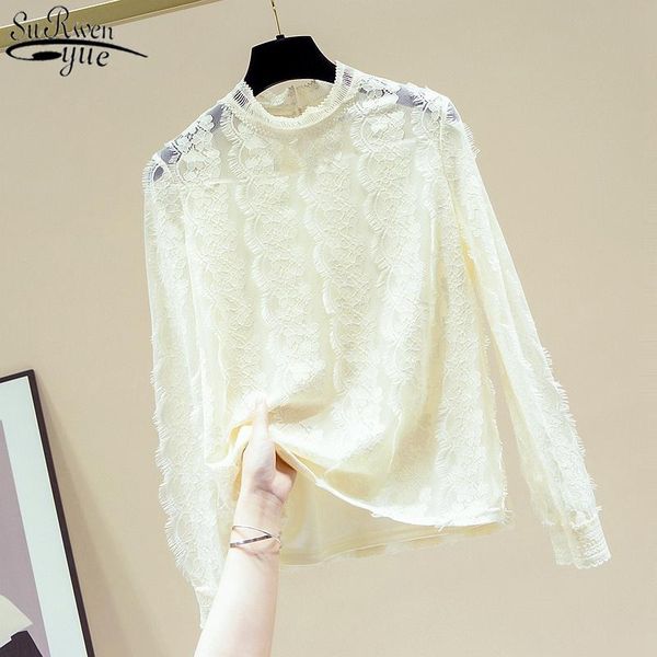 fashion apricot stand-collar women lace shirt long sleeve blouse women 2020 autumn new mesh lace splicing female 11597, White
fashion apricot stand-collar women lace shirt long sleeve blouse women 2020 autumn new mesh lace splicing female 11597, White