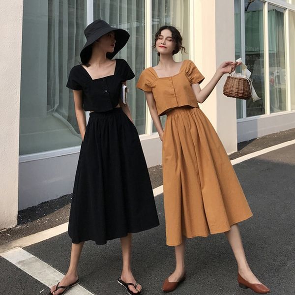 two piece summer 2020 new korean version fairy foreign style pure color show dress dress skinny girl fjzca, Gray
two piece summer 2020 new korean version fairy foreign style pure color show dress dress skinny girl fjzca, Gray