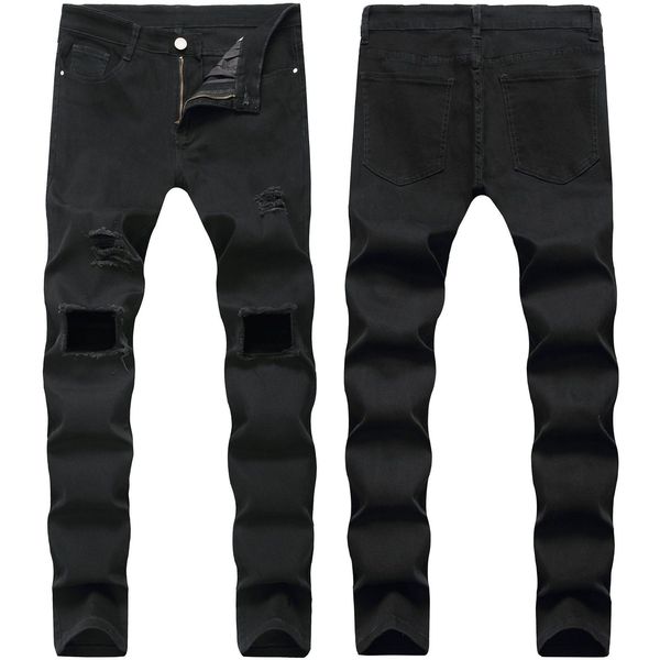 skinny mens black jeans cool men ripped hole jeans stretch slim fit denim biker jeans hip hop men streetwear 2007#, Blue
skinny mens black jeans cool men ripped hole jeans stretch slim fit denim biker jeans hip hop men streetwear 2007#, Blue