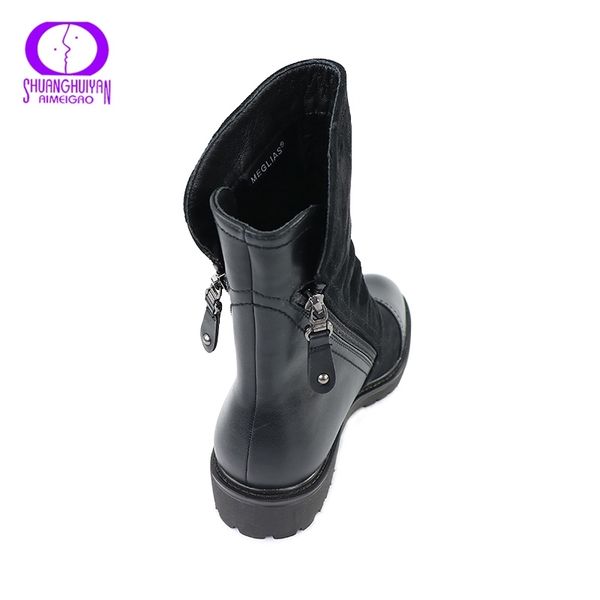 aimeigao ankle boot suede soft leather women double zip short plush spring autumn boots plus size shoes y200115, Black
aimeigao ankle boot suede soft leather women double zip short plush spring autumn boots plus size shoes y200115, Black