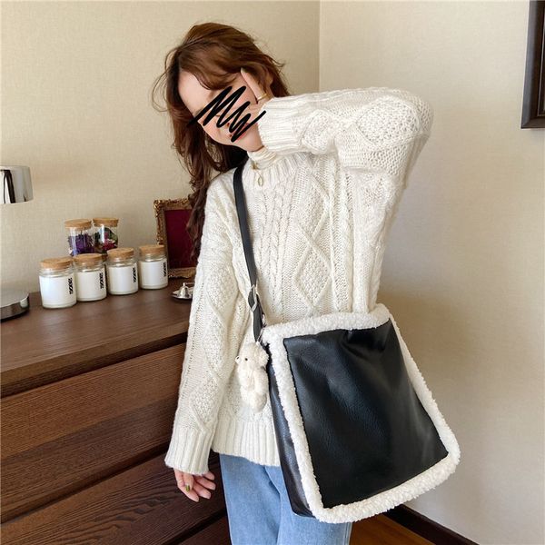 youda 2021 new crossbody bags for women large-capacity pu lamb wool shoulder book shopping bag retro fashion totes pack c1223
youda 2021 new crossbody bags for women large-capacity pu lamb wool shoulder book shopping bag retro fashion totes pack c1223