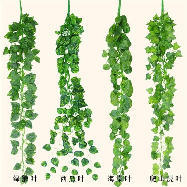 decorative flowers & wreaths 90cm artificial green plants hanging ivy leaves radish seaweed grape fake vine home garden wall party decoratio
decorative flowers & wreaths 90cm artificial green plants hanging ivy leaves radish seaweed grape fake vine home garden wall party decoratio