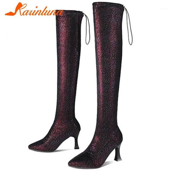 boots karin 2021 arrivals women shoes over-the-knee strange heels slip-on pointed toe boots1, Black
boots karin 2021 arrivals women shoes over-the-knee strange heels slip-on pointed toe boots1, Black