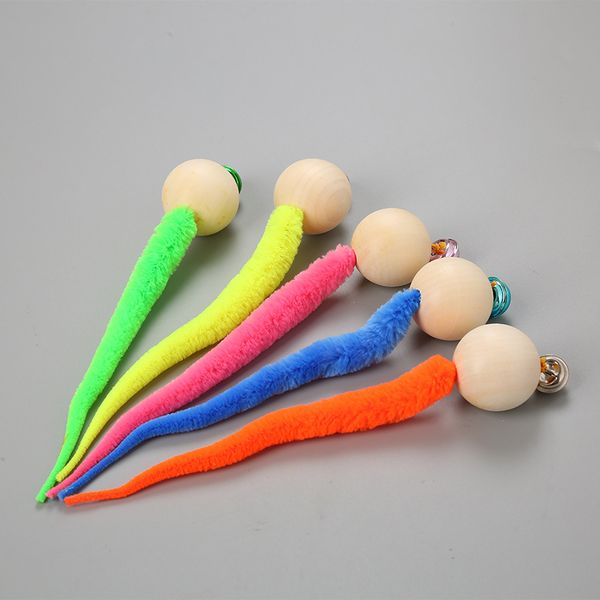 non toxic mini cat toy lightweight durable random color home cute styling soft safe wooden bead caterpillar tail cat toy pet products
non toxic mini cat toy lightweight durable random color home cute styling soft safe wooden bead caterpillar tail cat toy pet products