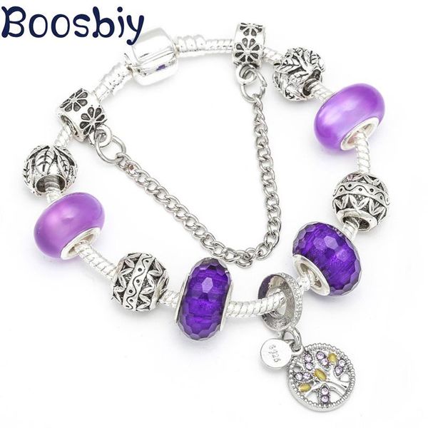 charm bracelets boosbiy silver color bracelet for women with purple family tree pendants fit snake chain brand beacelet jewelry gift, Golden;silver
charm bracelets boosbiy silver color bracelet for women with purple family tree pendants fit snake chain brand beacelet jewelry gift, Golden;silver
