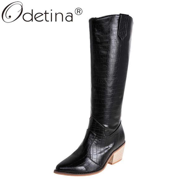 boots odetina women sewing square toe pull on western female vintage winter block high heel checkered casual knee, Black
boots odetina women sewing square toe pull on western female vintage winter block high heel checkered casual knee, Black