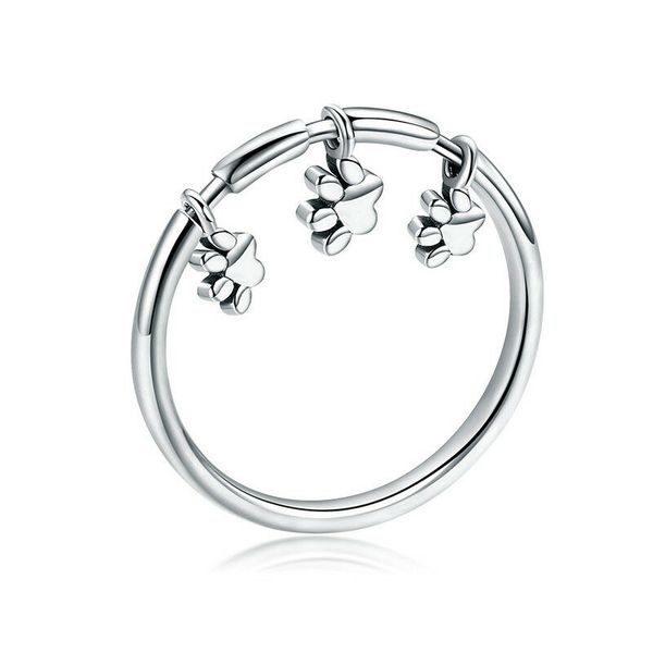 fashion cute dog paw dangle footprints ring 925 sterling silver cz wedding band jewelry
fashion cute dog paw dangle footprints ring 925 sterling silver cz wedding band jewelry