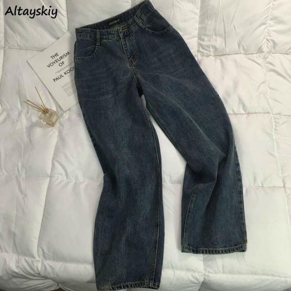 jeans women simple straight korean style students streetwear high waist vintage chic casual full-length all-match trendy new ins1, Blue
jeans women simple straight korean style students streetwear high waist vintage chic casual full-length all-match trendy new ins1, Blue