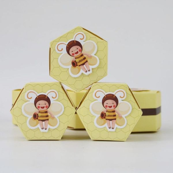 new cute bees hexagon candy boxes baby shower favors gift box gift bags for packaging birthday party supplies favor boxes
new cute bees hexagon candy boxes baby shower favors gift box gift bags for packaging birthday party supplies favor boxes