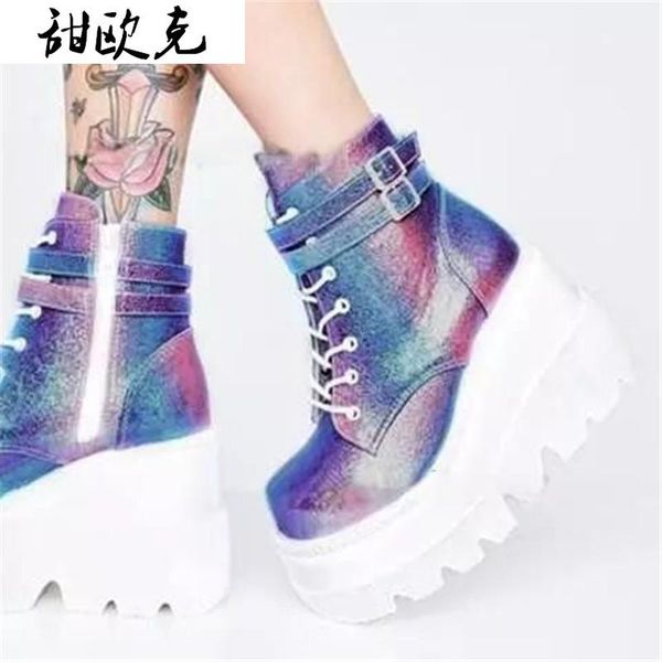 fashion brand fashion high platform boots women high wedges ankle boots woman 2020 winter heels thicken botas mujer, Black
fashion brand fashion high platform boots women high wedges ankle boots woman 2020 winter heels thicken botas mujer, Black