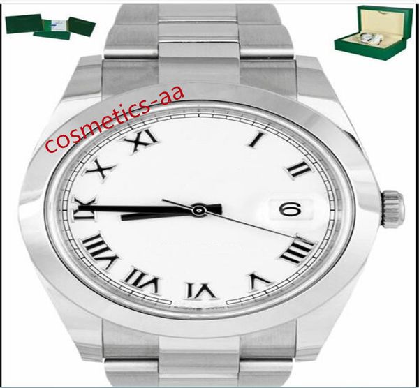 bnf with box paper mens watches 41mm 126300 big magnifier white roman mechanical automatic smooth bezel steel bracelet luxury watch waterpro, Slivery;brown
bnf with box paper mens watches 41mm 126300 big magnifier white roman mechanical automatic smooth bezel steel bracelet luxury watch waterpro, Slivery;brown