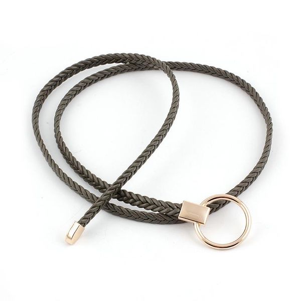 braided leather belt women gold buckle waist belt lady tie female rope thin dress waistband tie-in shirt thin dress, Black;brown
braided leather belt women gold buckle waist belt lady tie female rope thin dress waistband tie-in shirt thin dress, Black;brown