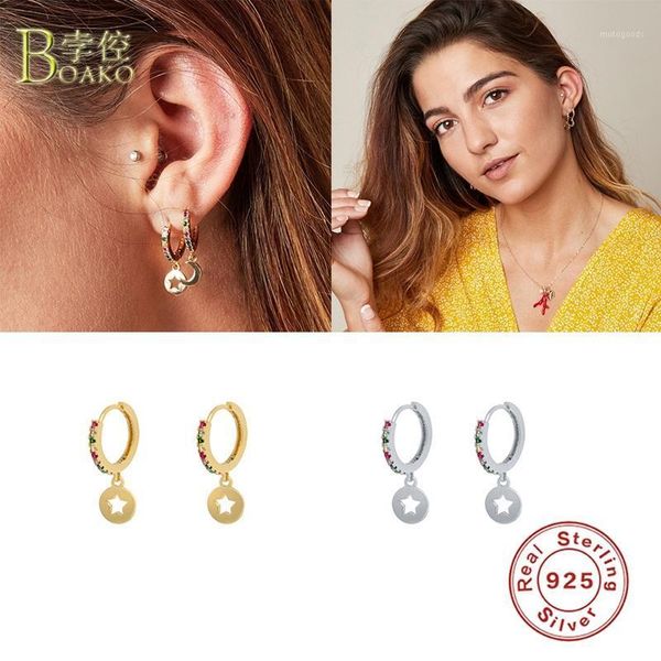 hoop & huggie boako 925 sterling silver earrings for women colorful zircon earring hoops five-pointed star earings s925 jewelry pendiente1, Golden;silver
hoop & huggie boako 925 sterling silver earrings for women colorful zircon earring hoops five-pointed star earings s925 jewelry pendiente1, Golden;silver