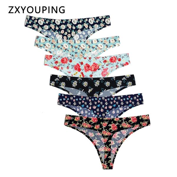 6 piece print seamless thongs g-string panties women underwear breathable tangas female lingerie briefs xs-l us size y200425, Black;pink
6 piece print seamless thongs g-string panties women underwear breathable tangas female lingerie briefs xs-l us size y200425, Black;pink